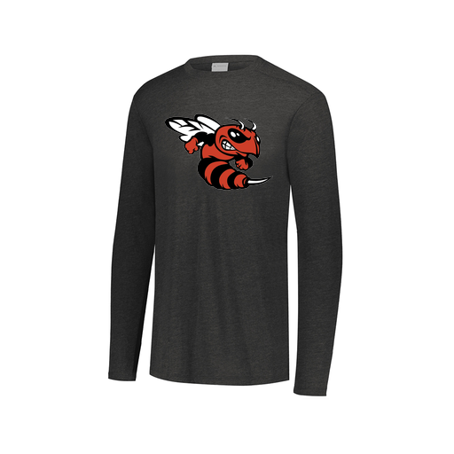 [FTLCUBBK-AXS-LOGO1] Decker Men's Tri-Blend T-Shirt - Long Sleeve (Adult XS, Black, Logo 1)