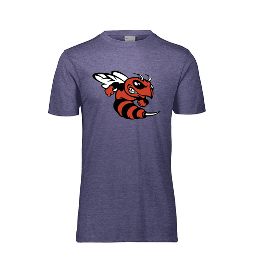 [FTSCUBNV-YS-LOGO1] Decker Youth Tri-Blend T-Shirt - Short Sleeve (Youth S, Navy, Logo 1)