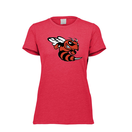 [FTSCUBRD-FAXS-LOGO1] Decker Women's Tri-Blend T-Shirt - Short Sleeve (Female Adult XS, Red, Logo 1)