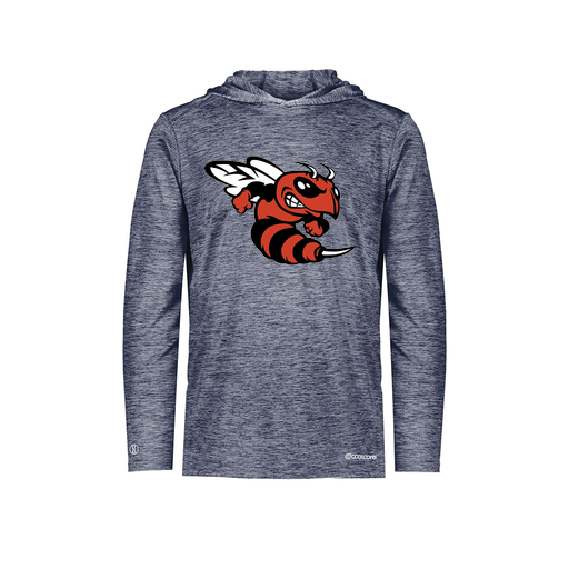 [FOLHCGNV-AS-LOGO1] Decker Men's Charge Hoodie (Adult S, Navy, Logo 1)