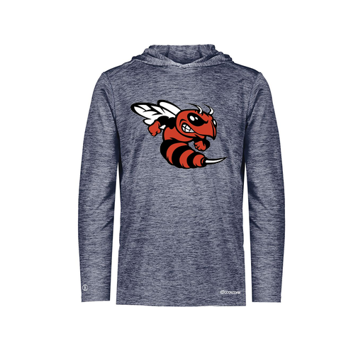 [FOLHCGNV-YS-LOGO1] Decker Youth Charge Hoodie (Youth S, Navy, Logo 1)