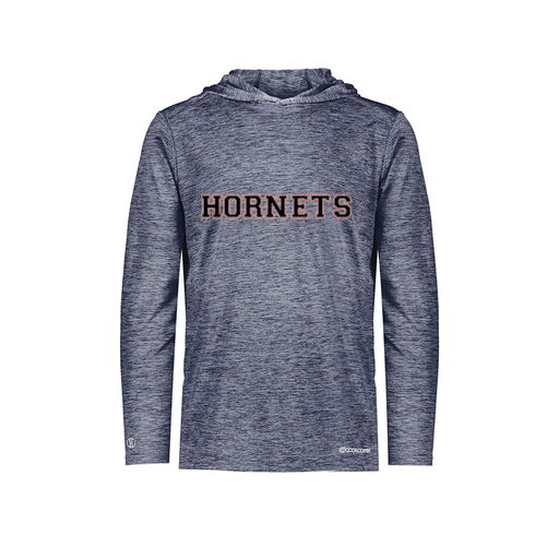 [FOLHCGNV-YS-LOGO3] Decker Youth Charge Hoodie (Youth S, Navy, Logo 3)