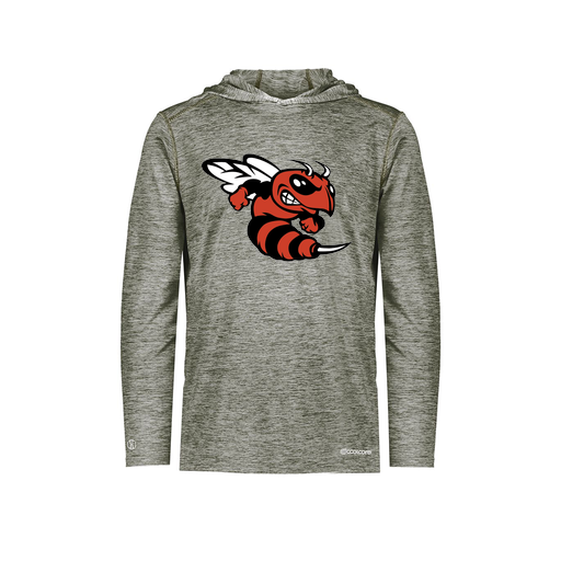 [FOLHCGGY-YS-LOGO1] Decker Youth Charge Hoodie (Youth S, Gray, Logo 1)