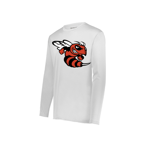 [222822.005.XS-LOGO1] Men's LS Smooth Sport Shirt (Adult XS, White, Logo 1)