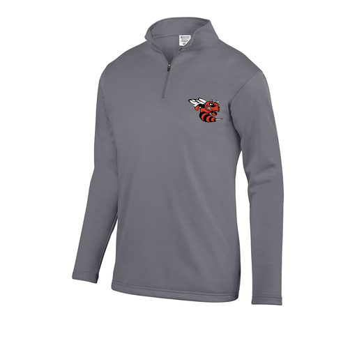 [FOLQFFGY-YS-LOGO1] Decker Youth FlexFleece 1/4 Zip (Youth S, Gray, Logo 1)