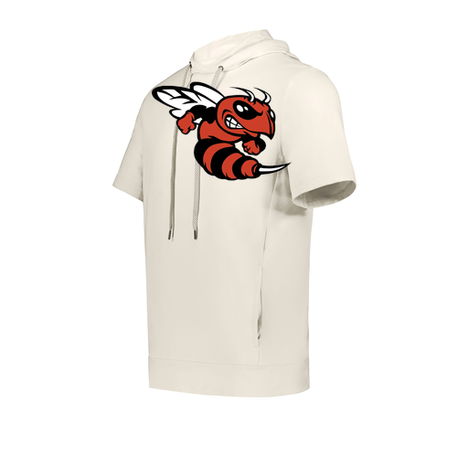 [222605-WHT-YS-LOGO1] YOUTH VENTURA SOFT KNIT SHORT SLEEVE HOODIE (Youth S, White, Logo 1)