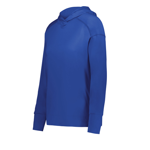 Ladies Ventura Thin Knit Hoodie (Female Adult XS, Royal, Logo 2)