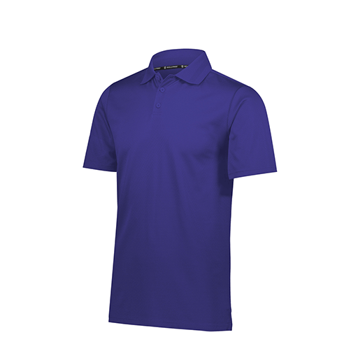 Men's Prism Polo (Adult S, Purple, Logo 4)