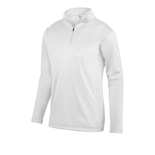 [DFW-FFQZ-WHT-AS-LOGO5] Men's FlexFleece 1/4 Zip (Adult S, White, Logo 5)